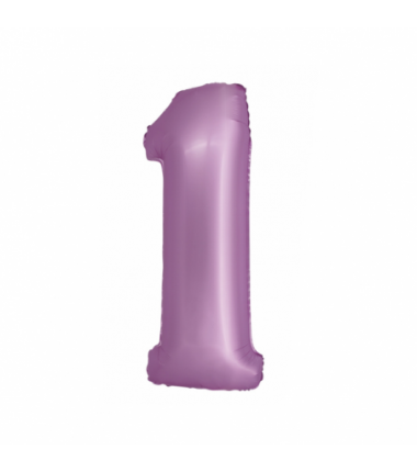 Balony foliowe Cyfra 18 - 76 cm SMART - lawendowe