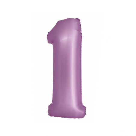 Balony foliowe Cyfra 18 - 76 cm SMART - lawendowe