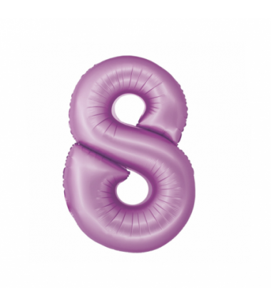 Balony foliowe Cyfra 18 - 76 cm SMART - lawendowe