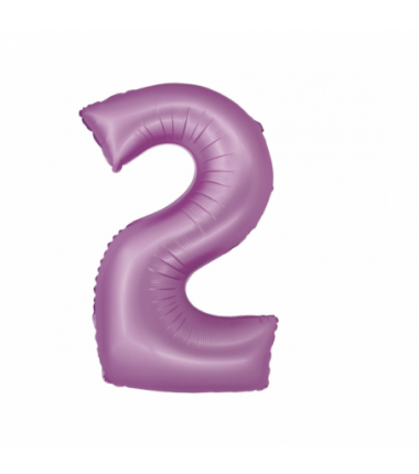 Balony foliowe Cyfra 20 - 76 cm SMART - lawendowe