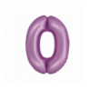 Balony foliowe Cyfra 20 - 76 cm SMART - lawendowe