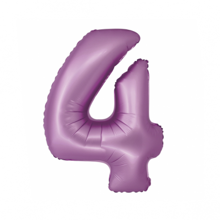 Balony foliowe Cyfra 40 - 76 cm SMART - lawendowe