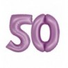 Balony foliowe Cyfra 50 - 76 cm SMART - lawendowe