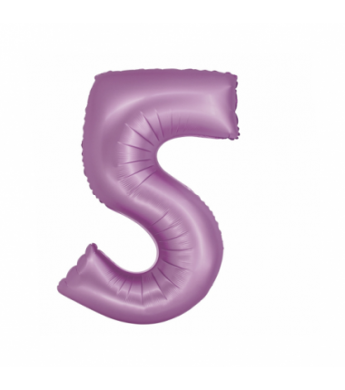 Balony foliowe Cyfra 50 - 76 cm SMART - lawendowe