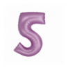 Balony foliowe Cyfra 50 - 76 cm SMART - lawendowe