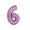 Balony foliowe Cyfra 60 - 76 cm SMART - lawendowe
