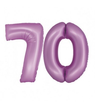 Balony foliowe Cyfra 70 - 76 cm SMART - lawendowe