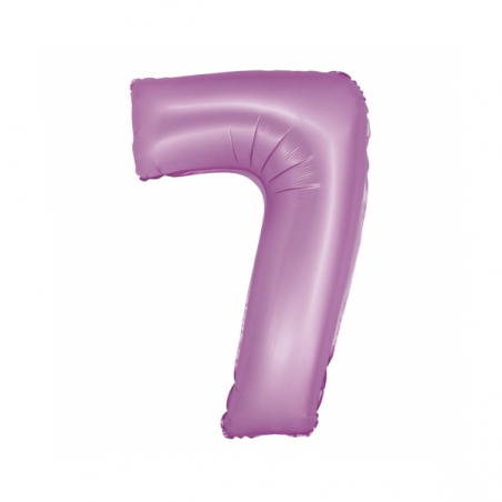 Balony foliowe Cyfra 70 - 76 cm SMART - lawendowe