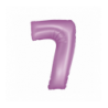 Balony foliowe Cyfra 70 - 76 cm SMART - lawendowe
