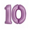Balony foliowe Cyfra 10 - 76 cm SMART - lawendowe