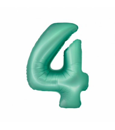 Balony foliowe Cyfra 40 - 76 cm SMART - miętowe