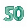 Balony foliowe Cyfra 50 - 76 cm SMART - miętowe