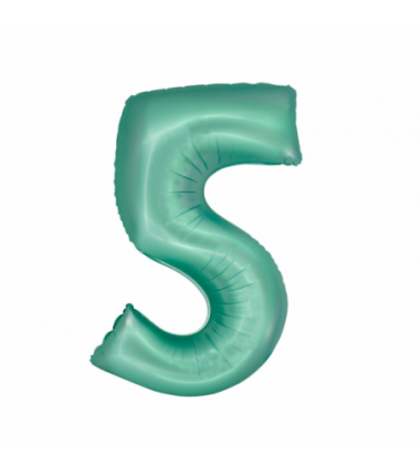Balony foliowe Cyfra 50 - 76 cm SMART - miętowe