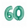 Balony foliowe Cyfra 60 - 76 cm SMART - miętowe