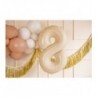 Balony foliowe Cyfra 18 - 72 cm - beżowe
