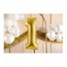 Balony foliowe Cyfra 18 - 72 cm - jasny złoty