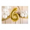 Balony foliowe Cyfra 60 - 72 cm - jasny złoty