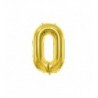 Balony foliowe Cyfra 90 - 72 cm - jasny złoty