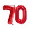 Balony foliowe Cyfra 70 - 86 cm - czerwony