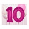 Balony foliowe Cyfra 10 - 92 cm SMART - różowe