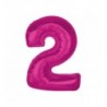Balony foliowe Cyfra 20 - 92 cm SMART - różowe