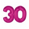 Balony foliowe Cyfra 30 - 92 cm SMART - różowe