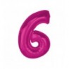 Balony foliowe Cyfra 60 - 92 cm SMART - różowe
