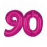 Balony foliowe Cyfra 90 - 92 cm SMART - różowe