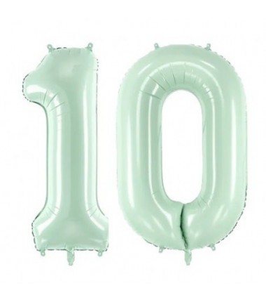 Balony foliowe Cyfra 10 - 72 cm - zielone