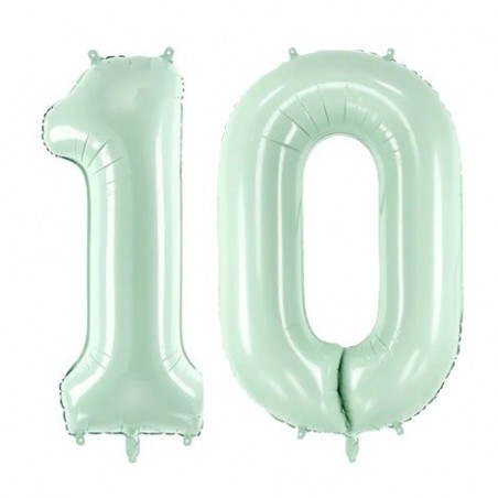 Balony foliowe Cyfra 10 - 72 cm - zielone
