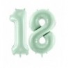 Balony foliowe Cyfra 18 - 72 cm - zielone