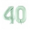 Balony foliowe Cyfra 40 - 72 cm - zielone