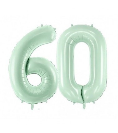 Balony foliowe Cyfra 60 - 72 cm - zielone