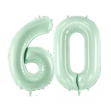 Balony foliowe Cyfra 60 - 72 cm - zielone