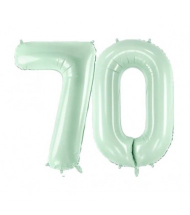 Balony foliowe Cyfra 70 - 72 cm - zielone