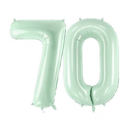 Balony foliowe Cyfra 70 - 72 cm - zielone