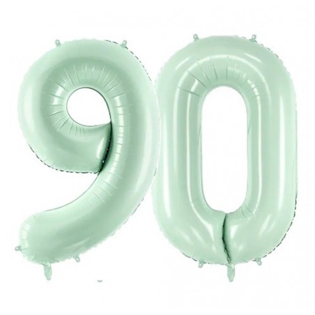 Balony foliowe Cyfra 90 - 72 cm - zielone