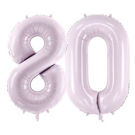 Balony foliowe Cyfra 80 - 72 cm - fioletowe