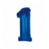 Balony foliowe Cyfra 18 - 92 cm SMART - niebieskie