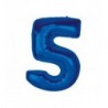 Balony foliowe Cyfra 50 - 92 cm SMART - niebieskie