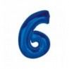 Balony foliowe Cyfra 60 - 92 cm SMART - niebieskie