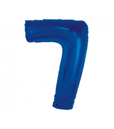 Balony foliowe Cyfra 70 - 92 cm SMART - niebieskie