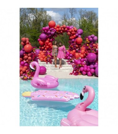 Balony Gemar 48 cm - 19" - pastelowy ciemny czerwony Red G19/045 - 25 sztuka