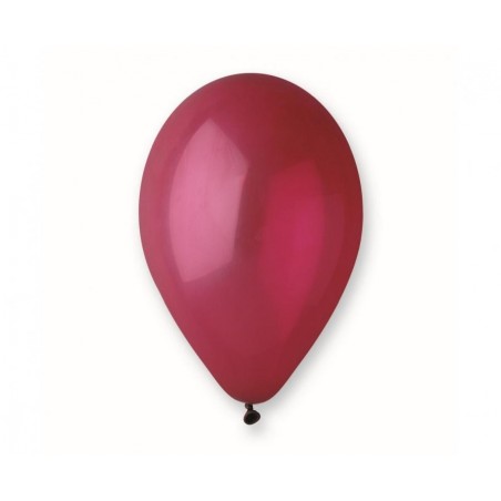 Balony Gemar 30 cm - 12" - pastelowe bordowe Burgundy G110/047 - 10 sztuk