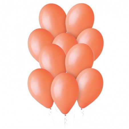 Balony Gemar 30 cm - 12" -  pastelowe pomarańczowe Orange G110/004 - 10 sztuk