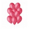 Balony Gemar 30 cm - 12" -  pastelowe czerwone Red G110/005 - 10 sztuk
