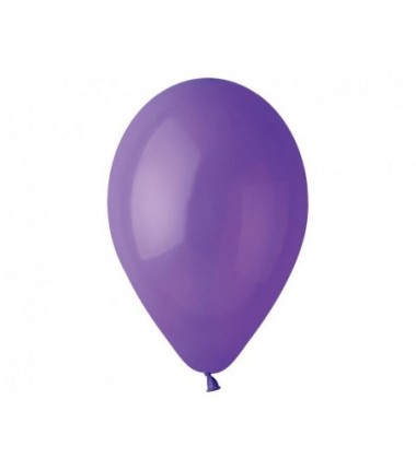 Balony Gemar 30 cm - 12" - pastelowe fioletowe Purple G110/008 - 10 sztuk