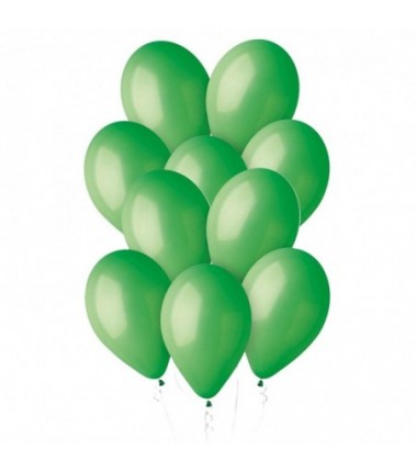Balony Gemar 30 cm - 12" - pastelowe zielone Green G110/012 - 10 sztuk