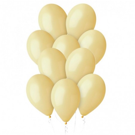Balony Gemar 30 cm - 12" - musztardowe Mustard (macaron) Baby Yellow G110/043 - 10 sztuk