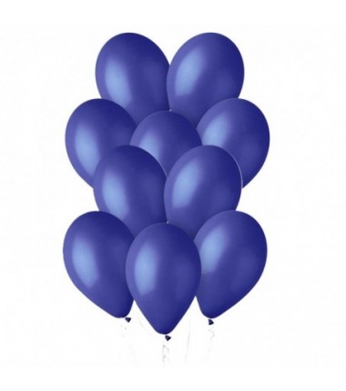 Balony Gemar 30 cm - 12" - pastelowe granatowe Blue G110/046 - 10 sztuk